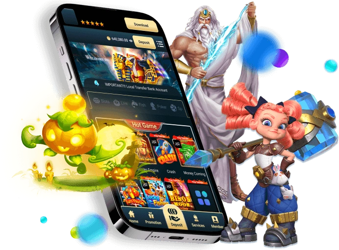 Màn hình ứng dụng K9CC hiển thị nhiều thể loại trò chơi như cá cược thể thao, casino trực tuyến, bắn cá và máy đánh bạc